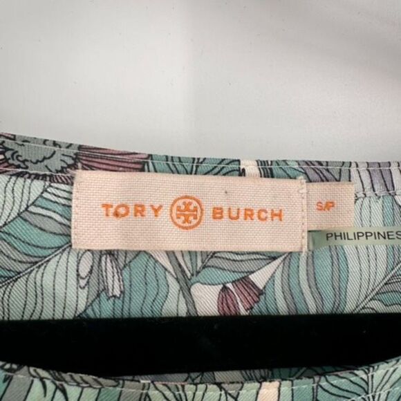 Tory Burch Robinson Floral Silk Kimono Maxi Dress Hibiscus Small muumuu - Picture 4 of 12